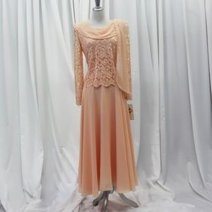 Women's Long sleeve ball gown dress